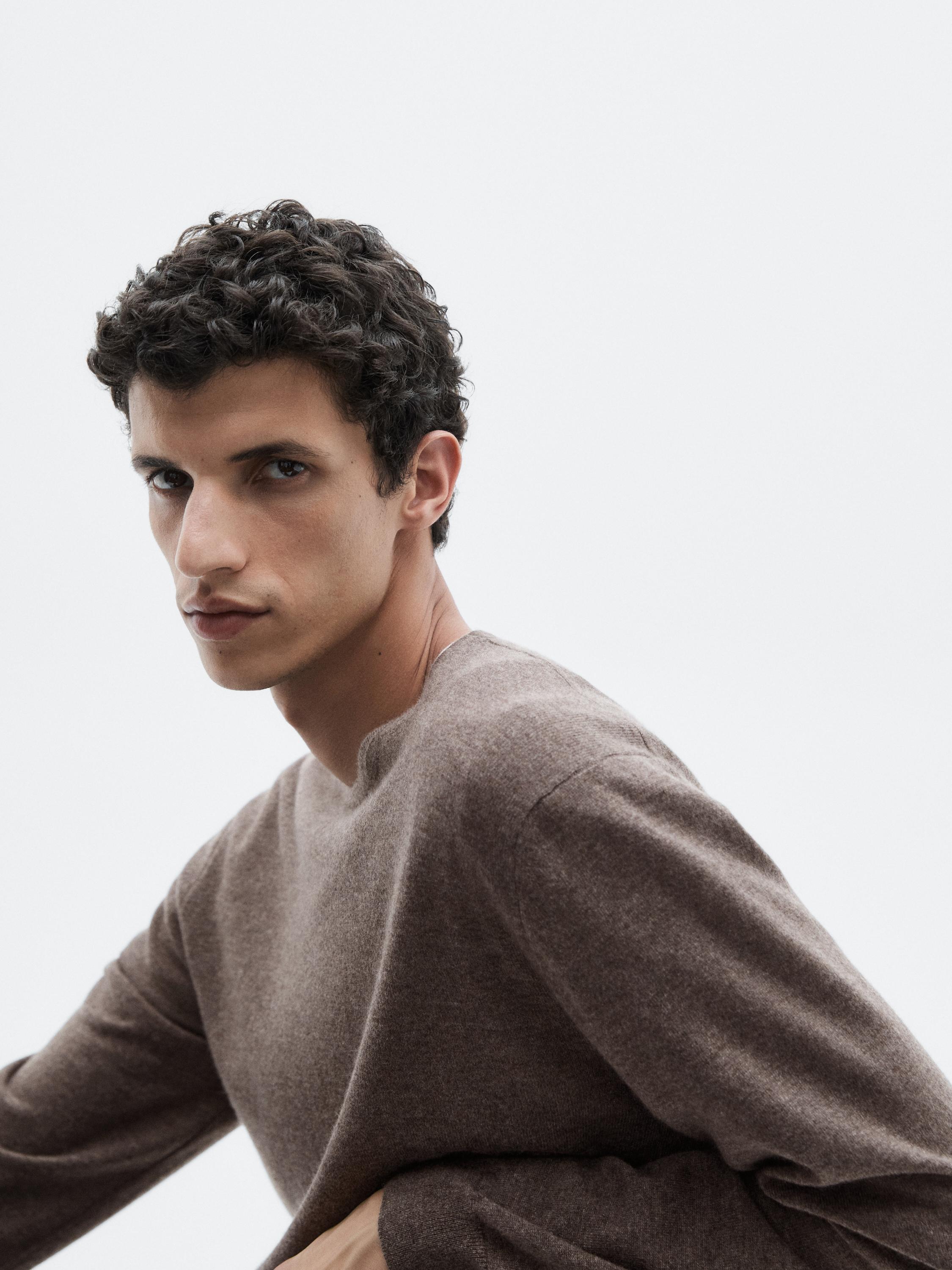 Pull en maille 100 % cachemire à col rond - LIMITED